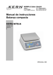 Manual de instrucciones Balanza compacta