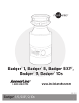 Badger&reg; 1, Badger&reg; 5, Badger 5XP&reg;, Badger&reg; 9