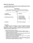 Manual de instrucciones