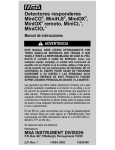 Detectores responderes Manual de Instrucciones