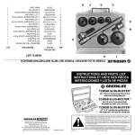 instructions and parts list instructions et liste des pièces