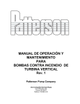 manual de operación y mantenimiento para bombas contra incendio