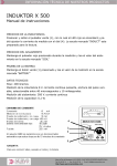 INDUKTOR X 500- Manual de instrucciones