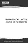 Sensores de desinfecci&oacute;n Manual de Instrucciones