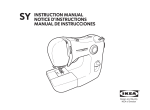 sy instruction manual notice d`instructions manual de instrucciones