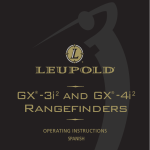 GX -3i2 and GX -4i2 Rangefinders