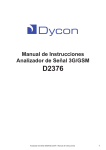 Manual de Instrucciones Analizador de Señal 3G/GSM