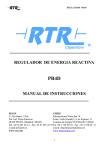 regulador de energia reactiva manual de instrucciones
