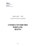 manual de instrucciones CONDUCTIVIMETRO PORTATIL HI 8733