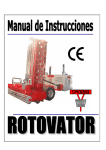 Manual de instrucciones rotovator Salgro