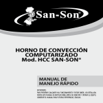 HORNO DE CONVECCIÓN COMPUTARIZADO Mod. HCC SAN-SON