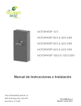 Manual de Instrucciones e Instalaci&oacute;n