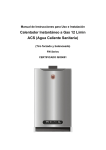 Calentador Instant&aacute;neo a Gas 12 L/min ACS (Agua