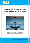 Manual Instrucciones Agua