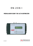 Manual de instrucciones para EN-206I (modulador ISDB-T