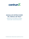 manual de instrucciones del m&oacute;dulo de pago - Centrum