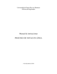Manual de instrucciones PROCESO DE NOTAS EN LÍNEA