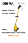 manual de instrucciones certificado de garantia