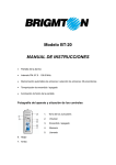 Modelo BT-20 MANUAL DE INSTRUCCIONES