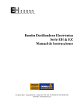 Bomba Dosificadora Electrónica Serie EH & EZ