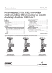 Posicionadores 3582 y 3582i, convertidor electroneumático 582i y