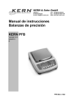 Manual de instrucciones Balanzas de precisi&oacute;n