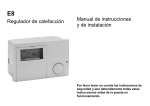Regulador de calefacción Manual de instrucciones y de