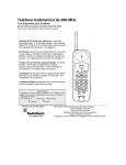 Teléfono Inalámbrico de 900 MHz