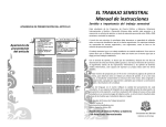 EL TRABAJO SEMESTRAL Manual de instrucciones