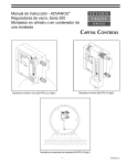 Manual de Instrucción - ADVANCE® Reguladores de vacío, Serie