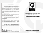 Manual de Instrucciones AMPLIFICADORES SERIE Q QA1800D