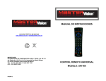 manual de instrucciones control remoto universal modelo: uni-mx