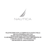 felicitaciones por la compra de su nuevo reloj nautica desarrollado