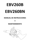 MANUAL DE INSTRUCCIONES Y MANTENIMIENTO