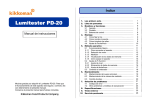 Instruction manual for Lumitester PD-20N_Spa