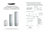 Manual de instrucciones para la instalaci&oacute;n, uso y garant&iacute;a