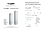 Manual de instrucciones para la instalación, uso y garantía