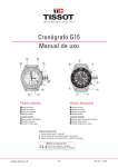 Cronógrafo G15 Manual de uso
