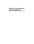 Manual de instrucciones para el módem PCI