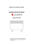 MANUAL DE INSTRUCCIONES CONVECTOR EL&Eacute;CTRICO