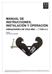 Manual de Instrucciones ABRAZADERA DE VIGA RBC