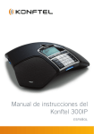 Manual de instrucciones del Konftel 300IP