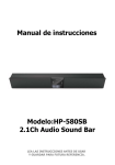 Manual de instrucciones Modelo:HP-580SB 2.1Ch