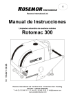 Manual de Instrucciones Rotomac 300