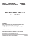 Bañera y Sistema I Bañera de Hidromasaje 1730, 1748, 2675, 2740