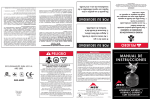 PELIGRO PELIGRO MANUAL DE INSTRUCCIONES
