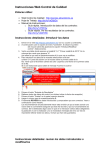 Instrucciones Web Control de Calidad - OPS