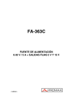 Manual de instrucciones FA-363C (Fuente de