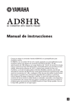 AD8HR Manual de instrucciones