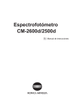 Espectrofotómetro CM-2600d/2500d